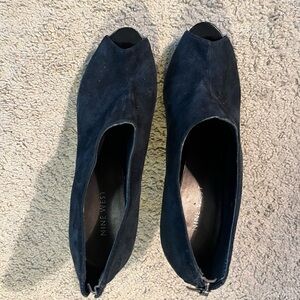 Nine West Suede Peep Toe